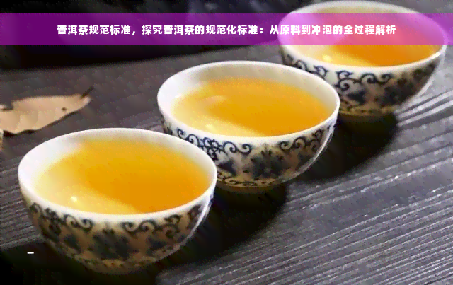 普洱茶规范标准，探究普洱茶的规范化标准：从原料到冲泡的全过程解析