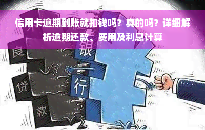 信用卡逾期到账就扣钱吗？真的吗？详细解析逾期还款、费用及利息计算