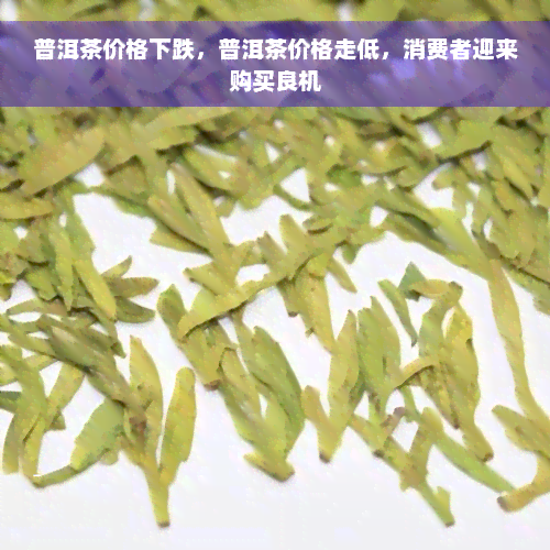 普洱茶价格下跌，普洱茶价格走低，消费者迎来购买良机