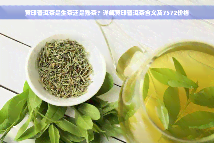 黄印普洱茶是生茶还是熟茶？详解黄印普洱茶含义及7572价格