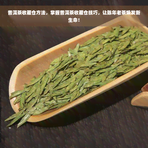 普洱茶收藏仓方法，掌握普洱茶收藏仓技巧，让陈年老茶焕发新生命！