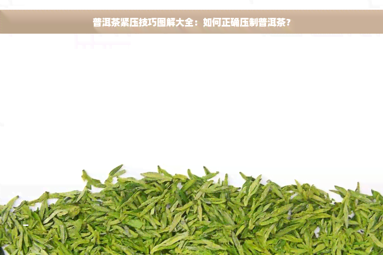 普洱茶紧压技巧图解大全：如何正确压制普洱茶？