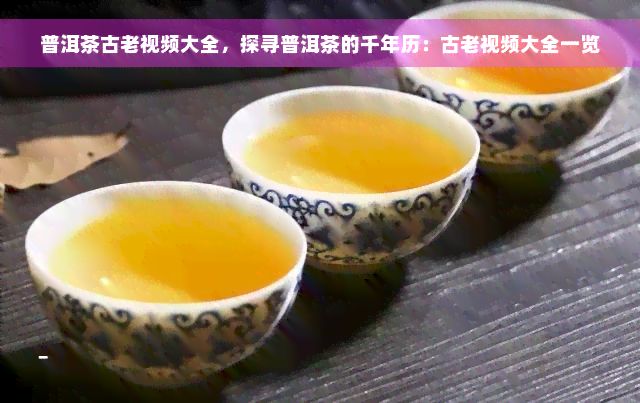 普洱茶古老视频大全，探寻普洱茶的千年历：古老视频大全一览