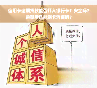 信用卡逾期贷款能否打入银行卡？安全吗？逾期后还能刷卡消费吗？