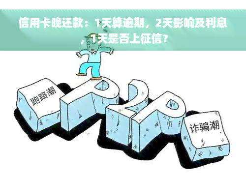 信用卡晚还款：1天算逾期，2天影响及利息，1天是否上征信？