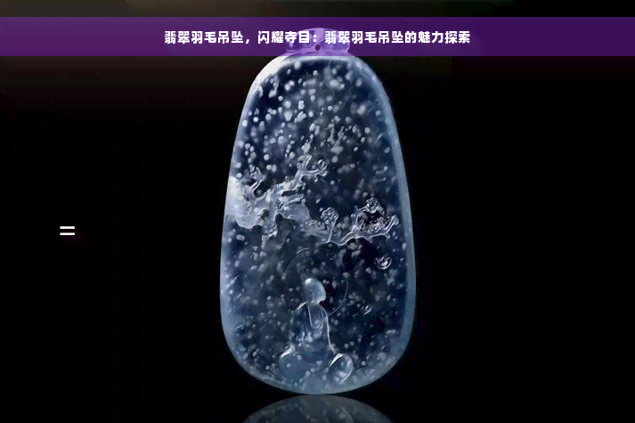 翡翠羽毛吊坠，闪耀夺目：翡翠羽毛吊坠的魅力探索