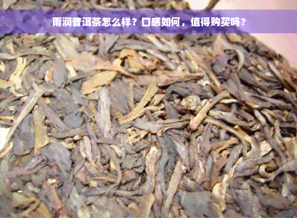 雨润普洱茶怎么样？口感如何，值得购买吗？