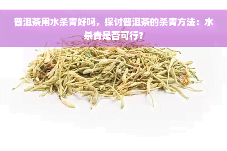 普洱茶用水杀青好吗，探讨普洱茶的杀青方法：水杀青是否可行？