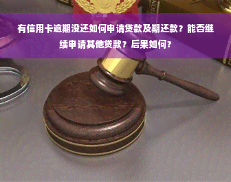 有信用卡逾期没还如何申请贷款及期还款？能否继续申请其他贷款？后果如何？