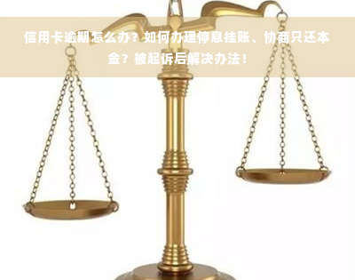 信用卡逾期怎么办？如何办理停息挂账、协商只还本金？被起诉后解决办法！