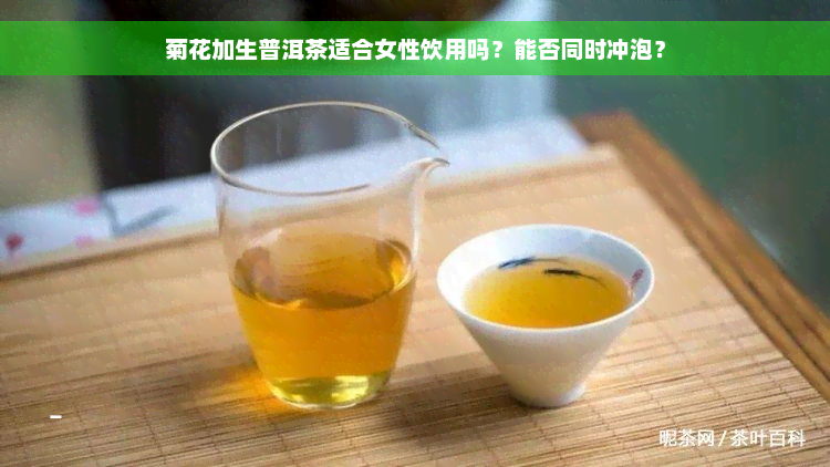 菊花加生普洱茶适合女性饮用吗？能否同时冲泡？