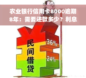 农业银行信用卡8000逾期8年：需要还款多少？利息多少？怎么办？