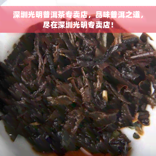 深圳光明普洱茶专卖店，品味普洱之道，尽在深圳光明专卖店！