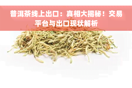 普洱茶线上出口：真相大揭秘！交易平台与出口现状解析