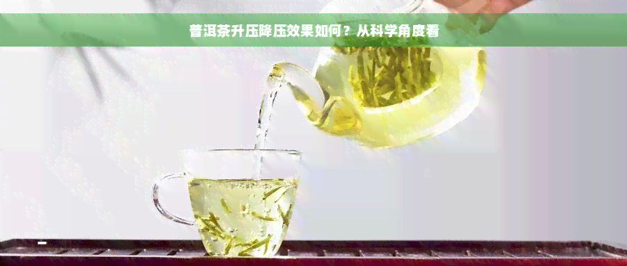 普洱茶升压降压效果如何？从科学角度看