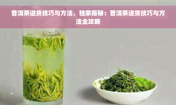 普洱茶进货技巧与方法，独家揭秘：普洱茶进货技巧与方法全攻略