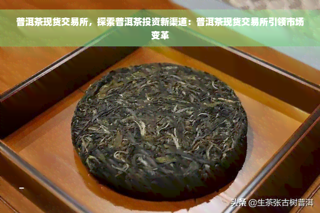 普洱茶现货交易所，探索普洱茶投资新渠道：普洱茶现货交易所引领市场变革