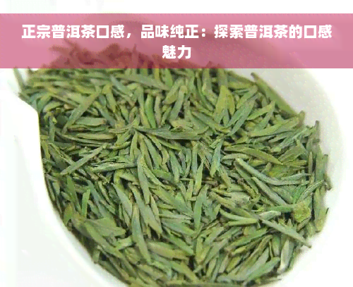 正宗普洱茶口感，品味纯正：探索普洱茶的口感魅力