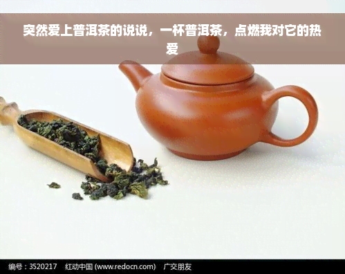 突然爱上普洱茶的说说，一杯普洱茶，点燃我对它的热爱