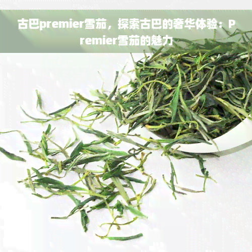 古巴premier雪茄，探索古巴的奢华体验：Premier雪茄的魅力