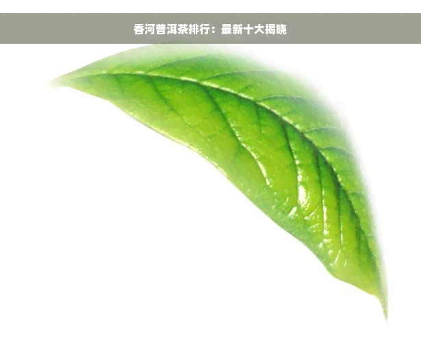 香河普洱茶排行：最新十大揭晓