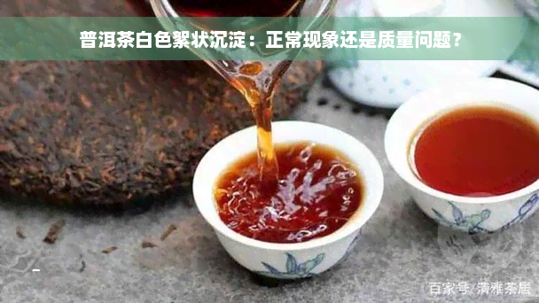 普洱茶白色絮状沉淀：正常现象还是质量问题？