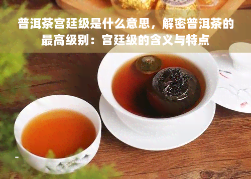 普洱茶宫廷级是什么意思，解密普洱茶的更高级别：宫廷级的含义与特点