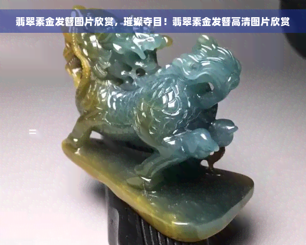 翡翠素金发簪图片欣赏，璀璨夺目！翡翠素金发簪高清图片欣赏