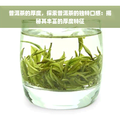 普洱茶的厚度，探索普洱茶的独特口感：揭秘其丰富的厚度特征