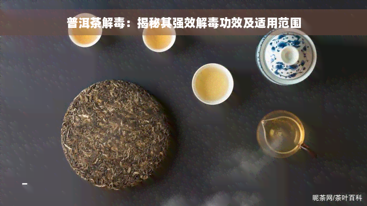 普洱茶解毒：揭秘其强效解毒功效及适用范围