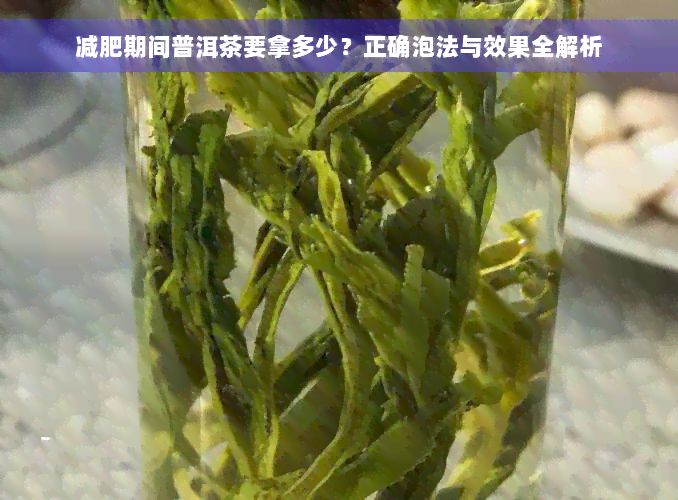 减肥期间普洱茶要拿多少？正确泡法与效果全解析