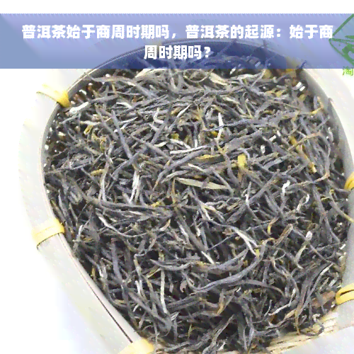 普洱茶始于商周时期吗，普洱茶的起源：始于商周时期吗？