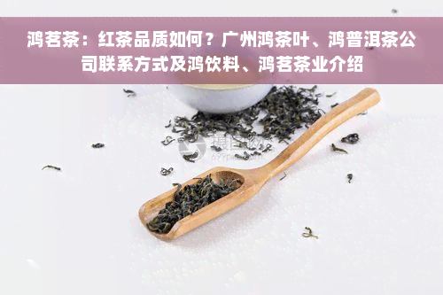 鸿茗茶：红茶品质如何？广州鸿茶叶、鸿普洱茶公司联系方式及鸿饮料、鸿茗茶业介绍