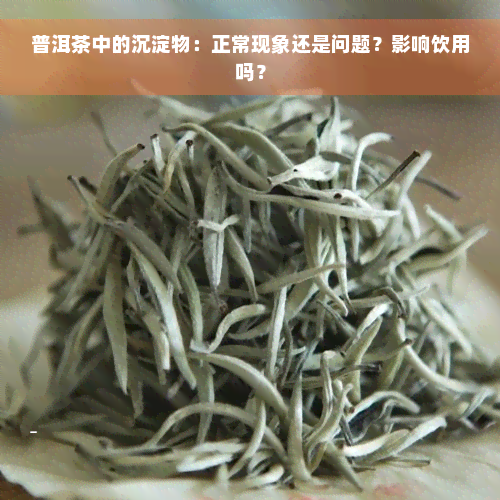 普洱茶中的沉淀物：正常现象还是问题？影响饮用吗？