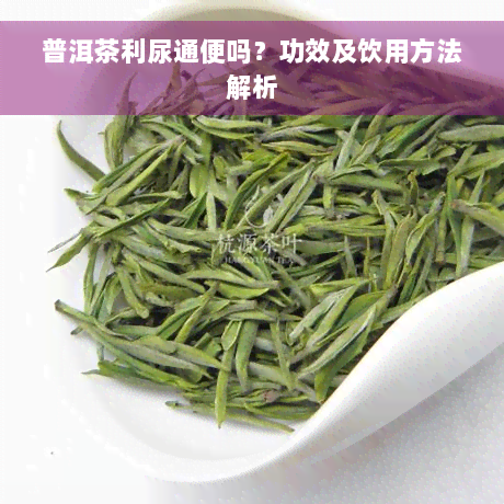 普洱茶利尿通便吗？功效及饮用方法解析