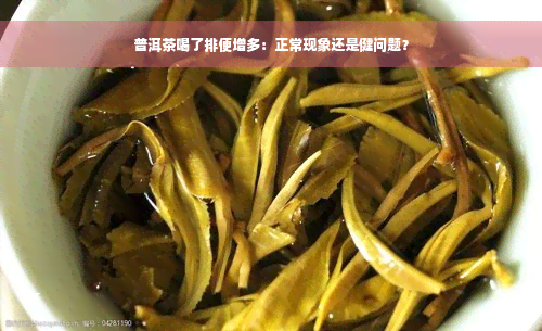 普洱茶喝了排便增多：正常现象还是健问题？