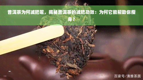 普洱茶为何减肥呢，揭秘普洱茶的减肥功效：为何它能帮助你瘦身？