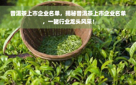 普洱茶上市企业名单，揭秘普洱茶上市企业名单，一睹行业龙头风采！