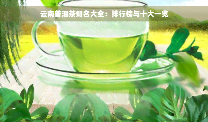 云南普洱茶知名大全：排行榜与十大一览