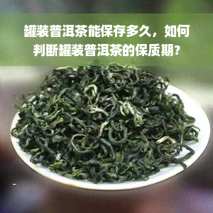 罐装普洱茶能保存多久，如何判断罐装普洱茶的保质期？