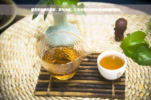 普洱茶存茶的湿度、度与方法，以及选择合适的存茶袋和罐的建议