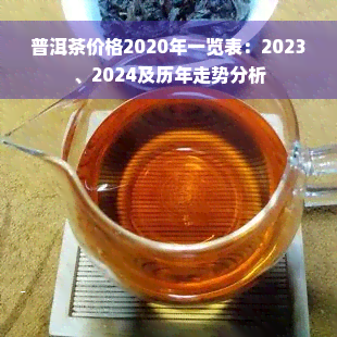 普洱茶价格2020年一览表：2023、2024及历年走势分析