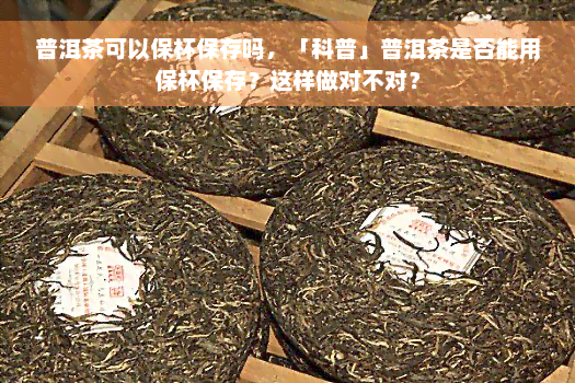 普洱茶可以保杯保存吗，「科普」普洱茶是否能用保杯保存？这样做对不对？