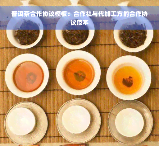 普洱茶合作协议模板：合作社与代加工方的合作协议范本