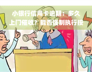 小银行信用卡逾期：多久上门催收？能否强制执行按揭车子？是否上征信？会有何后果？是否会失信？解决方案是什么？