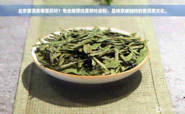 北京普洱茶哪里买好？专业推荐优质茶叶店和，品味京城独特的普洱茶文化。