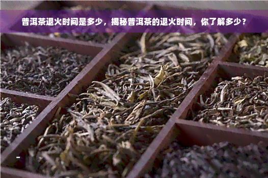 普洱茶退火时间是多少，揭秘普洱茶的退火时间，你了解多少？