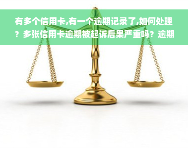 有多个信用卡,有一个逾期记录了,如何处理？多张信用卡逾期被起诉后果严重吗？逾期能否申请贷款？