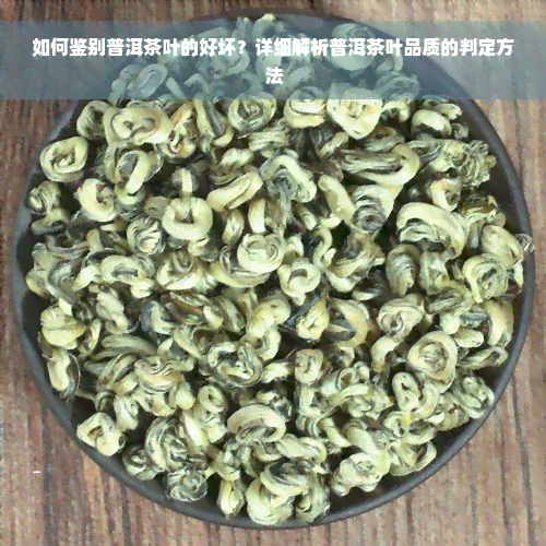 如何鉴别普洱茶叶的好坏？详细解析普洱茶叶品质的判定方法