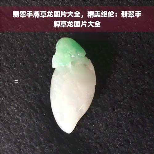 翡翠手牌草龙图片大全，精美绝伦：翡翠手牌草龙图片大全